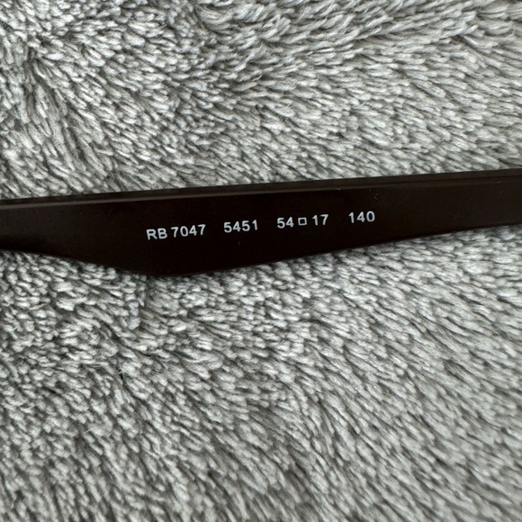 Ray Ban RB 7047 5451 Optics Matte Transparent Brown Eyeglasses Frames 54-17-140 - Picture 9 of 10